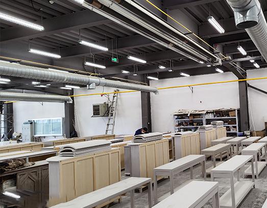 德州家具厂水性漆烘干案例