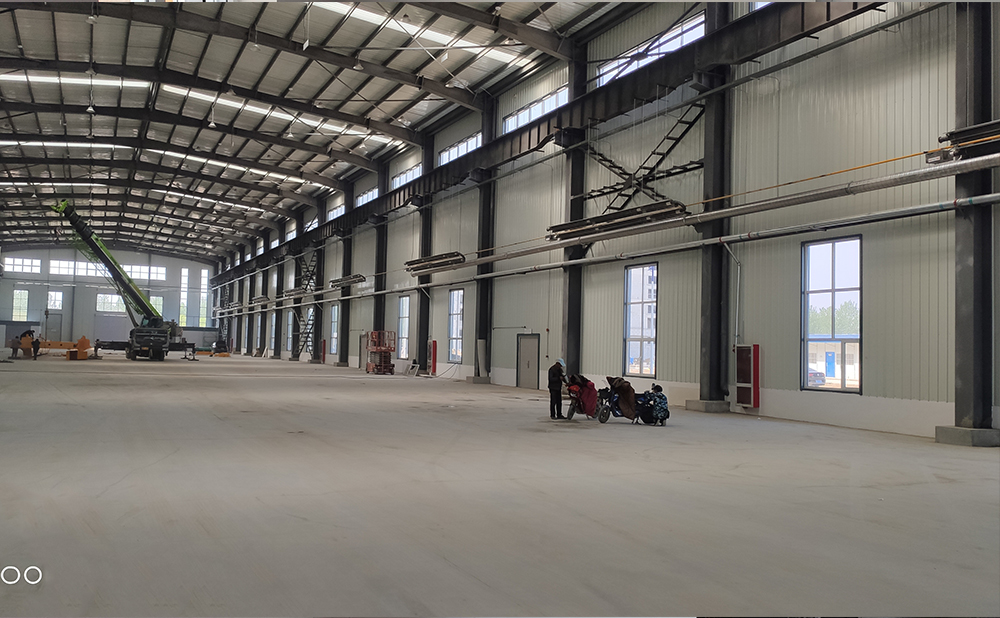 山东菏泽风力发电厂燃气辐射采暖案例