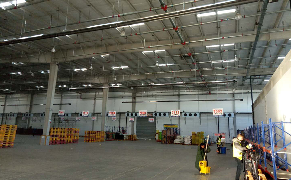 银川百货物流中转仓库燃气辐射采暖系统