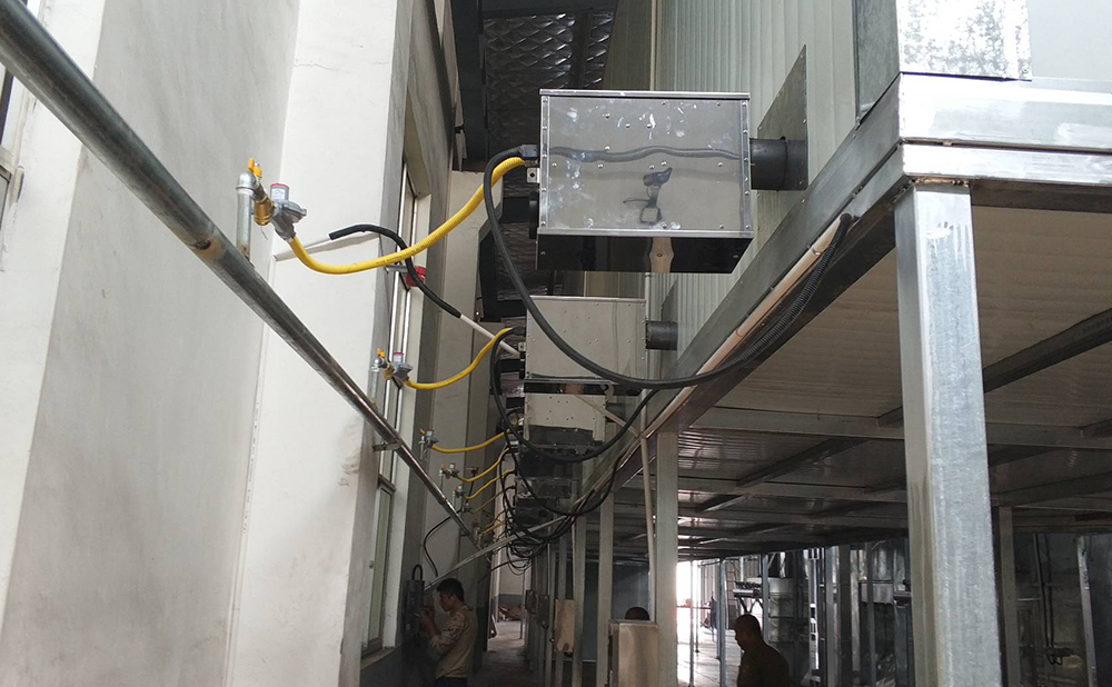 喷塑线燃气红外烘干系统