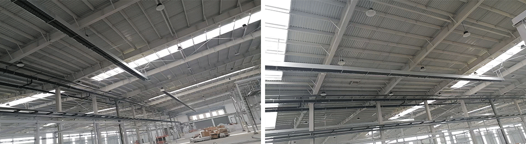 大型燃气辐射采暖系统